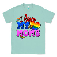 Seafoam I love my moms Classic Tee - FaDigitalArtStudio