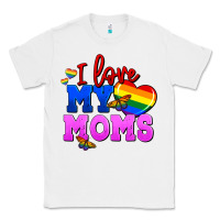 White I love my moms Classic Tee - FaDigitalArtStudio