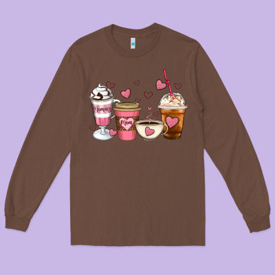 Mommy Coffee Long Sleeve Tee Designed By Artiststas