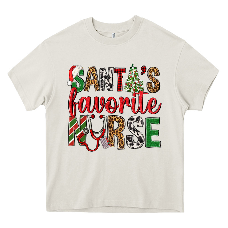 Santa's Favorite Nurse Heavy Core Tee by BundleAndBundleShop | Teevron
