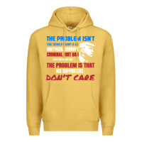 Antique Gold criminal dirtbag anti trump Premium Hoodie - baoMotion
