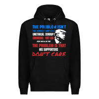 Black criminal dirtbag anti trump Premium Hoodie - baoMotion