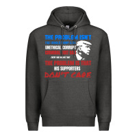 Charcoal Heather criminal dirtbag anti trump Premium Hoodie - baoMotion