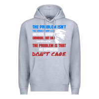 Heather Grey criminal dirtbag anti trump Premium Hoodie - baoMotion