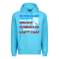 Ocean Blue criminal dirtbag anti trump Premium Hoodie - baoMotion