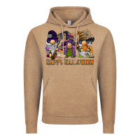 Vintage Coffee happy halloween  gnomies Vintage Hoodie - BarkalooDesign