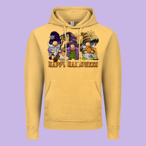 Happy Halloween  Gnomies Vintage Hoodie Designed By Barkaloodesign
