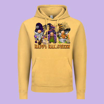 Happy Halloween  Gnomies Vintage Hoodie Designed By Barkaloodesign