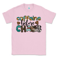 Bubblegum Pink western caffeine before chaos Classic Tee - BarkalooDesign