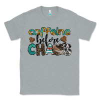 Heather Grey western caffeine before chaos Classic Tee - BarkalooDesign