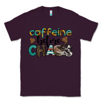 Plum western caffeine before chaos Classic Tee - BarkalooDesign