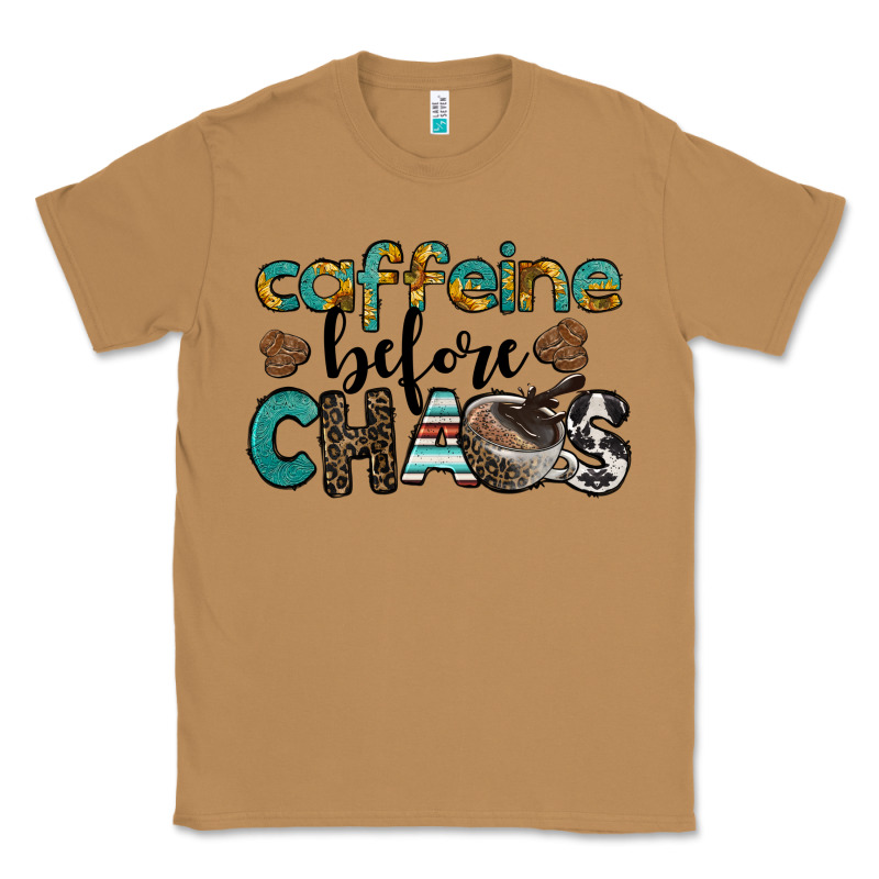 Western Caffeine Before Chaos Classic Tee by BarkalooDesign | Teevron