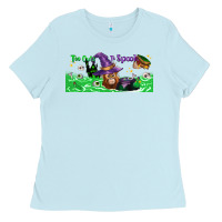 Baby Blue Too Cute To Spook Baby Orangutan Ladies Tee - LillyAllenDesigns