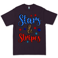 Plum stars & stripes Premium Tee - BundleAndBundleShop