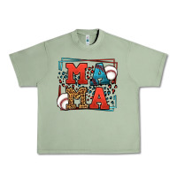 Oil Green leopard baseball mama Mother's Day Urban Heavy Tee - LillyAllenDesigns