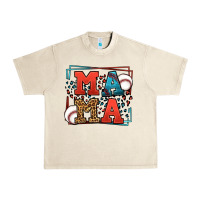 Sandshell leopard baseball mama Mother's Day Urban Heavy Tee - LillyAllenDesigns