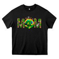 Black Western Mom With Shamrocks Heavy Core Tee - BundleAndBundleShop