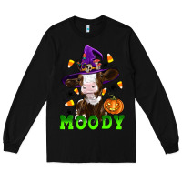 Black moody cow Long Sleeve Tee - Artiststas