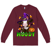 Burgundy moody cow Long Sleeve Tee - Artiststas