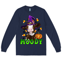 Navy moody cow Long Sleeve Tee - Artiststas