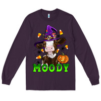 Plum moody cow Long Sleeve Tee - Artiststas