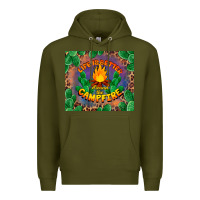 Army Green life is better around the campfire Premium Hoodie - BarkalooDesign