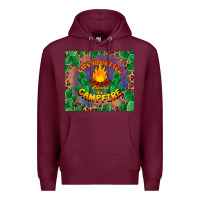 Burgundy life is better around the campfire Premium Hoodie - BarkalooDesign