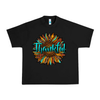 Black thankful sunflower Urban Heavy Tee - RanaPortraitStore
