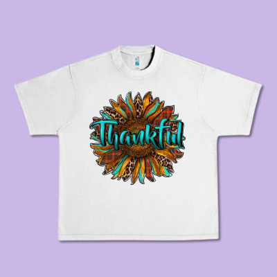 Thankful Sunflower Urban Heavy Tee Designed By Ranaportraitstore