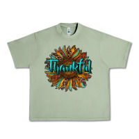 Oil Green thankful sunflower Urban Heavy Tee - RanaPortraitStore