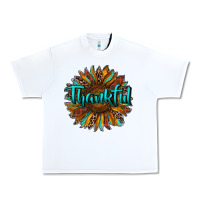White thankful sunflower Urban Heavy Tee - RanaPortraitStore