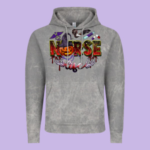 Halloween Nurse Life Vintage Hoodie Designed By Barkaloodesign