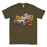 Army Green kentucky 4th of july Classic Tee - FaDigitalArtStudio