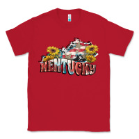 Red kentucky 4th of july Classic Tee - FaDigitalArtStudio