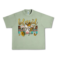 Oil Green Western Blessed Mom Baby Calf Mother's Day Urban Heavy Tee - LillyAllenDesigns