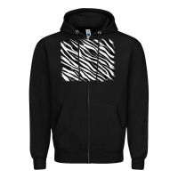 Black zebra background Zipper Hoodie - RanaPortraitStore