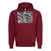 Burgundy zebra background Zipper Hoodie - RanaPortraitStore