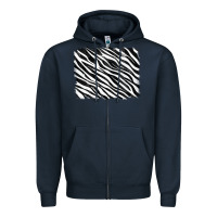 Navy zebra background Zipper Hoodie - RanaPortraitStore