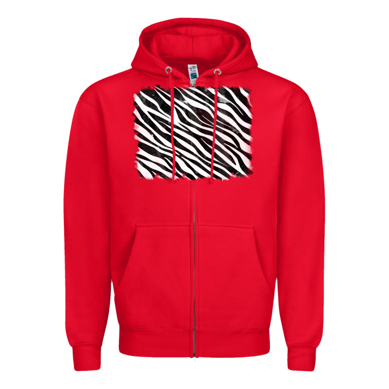 Zebra Background Zipper Hoodie by RanaPortraitStore | Teevron