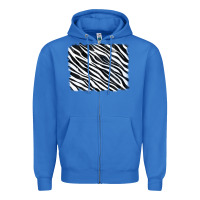 True Royal zebra background Zipper Hoodie - RanaPortraitStore