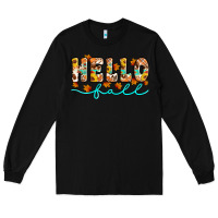 Black hello fall Long Sleeve Tee - Artiststas