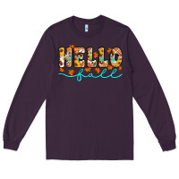 Plum hello fall Long Sleeve Tee - Artiststas