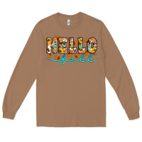 Toasted Coconut hello fall Long Sleeve Tee - Artiststas