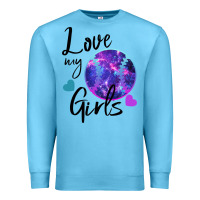 Ocean Blue I Love My Softball Girl Premium Sweatshirt - Bettercallsaul