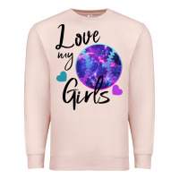 Pale Pink I Love My Softball Girl Premium Sweatshirt - Bettercallsaul