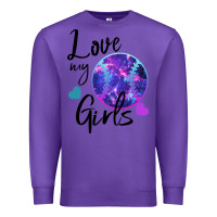 Purple I Love My Softball Girl Premium Sweatshirt - Bettercallsaul