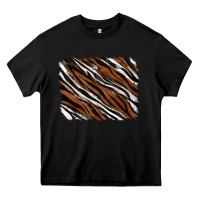 Black Tiger zebra background Heavy Core Tee - RanaPortraitStore