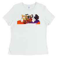 White Trick Or Treat Baby Chimpanzee Ladies Tee - LillyAllenDesigns