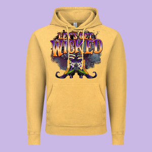 Lets Get Wıcked Vintage Hoodie Designed By Barkaloodesign