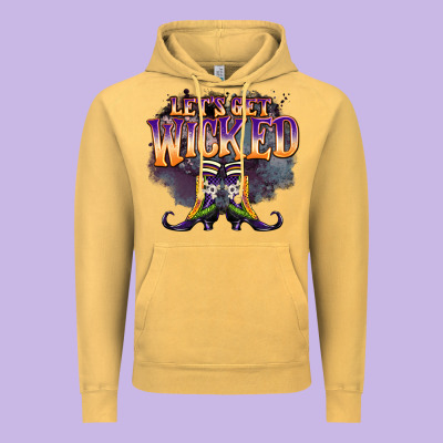 Lets Get Wıcked Vintage Hoodie Designed By Barkaloodesign